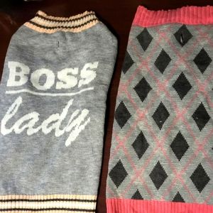 2 dog sweaters